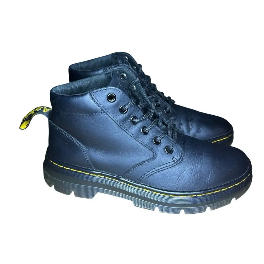 Dr Martens Bonny Unisex Black Leather Casual Boots US 7
